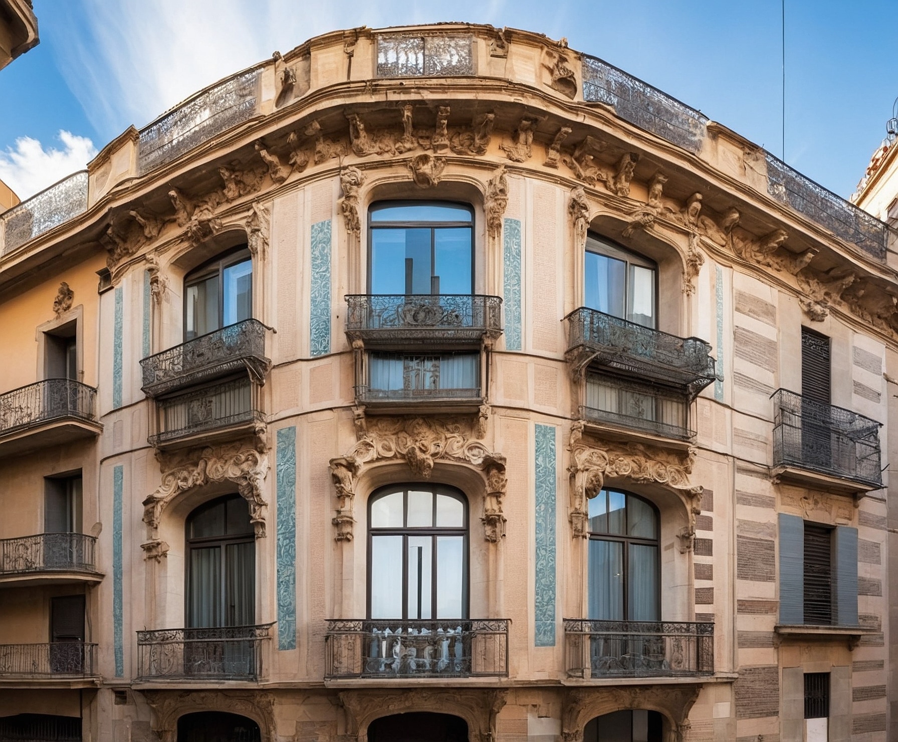 Edificio histórico con reforma eléctrica eficiente.